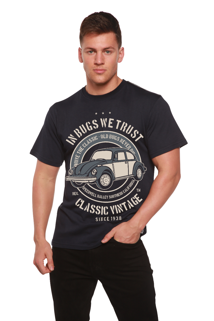 In Bugs We Men's Bamboo Viscose/Organic Cotton Short Sleeve Graphic T-Shirt