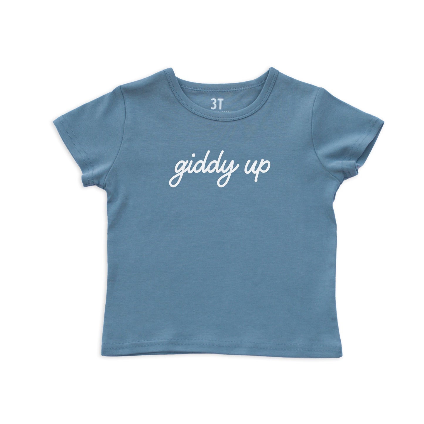Giddy Up Cursive Kids Tee