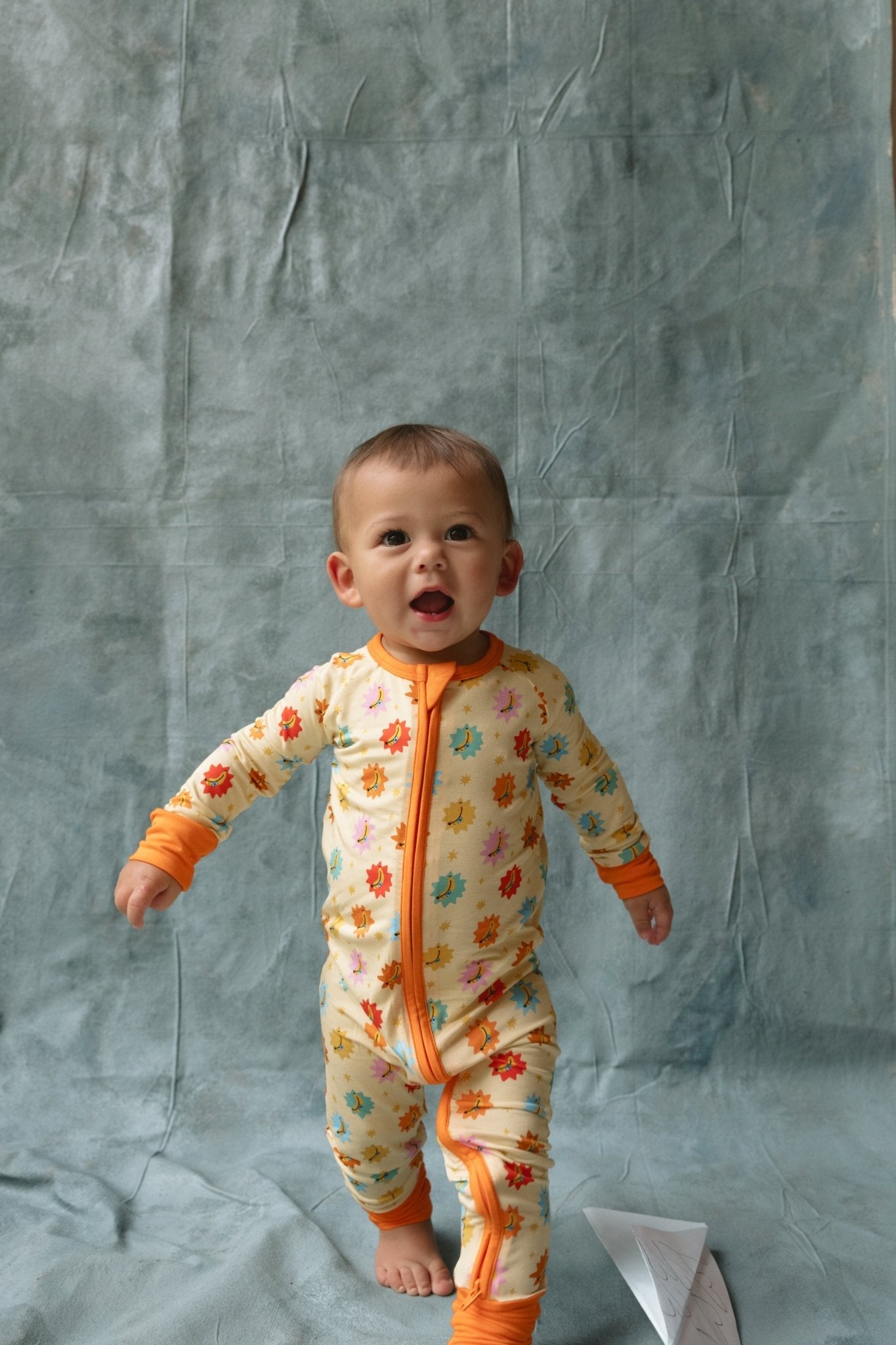 Its Bananas Zipper Romper