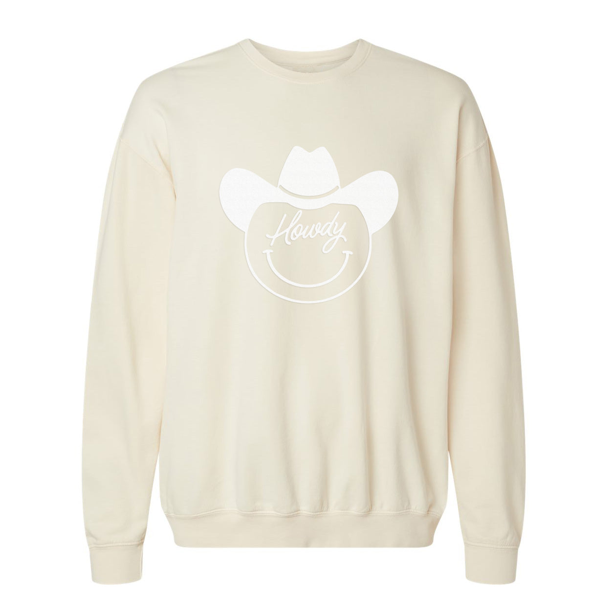 Howdy Cursive Cowboy Washed Sweatshirt