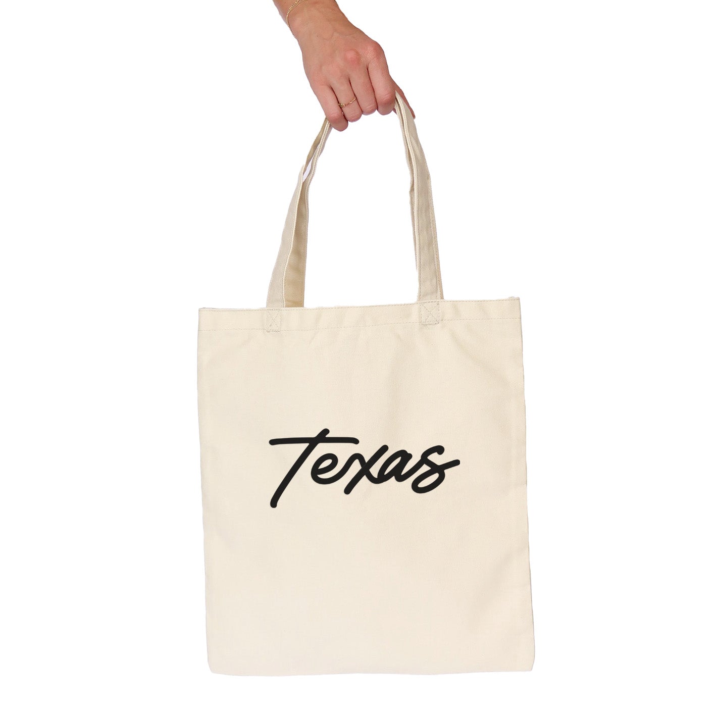 Texas Cursive Tote Bag