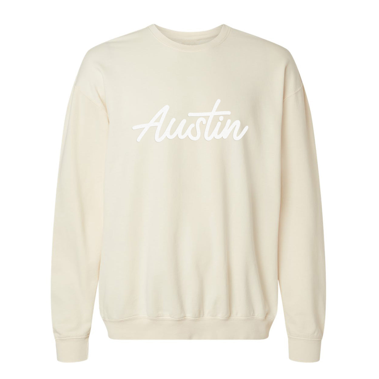 Austin Cursive Washed Sweatshirt