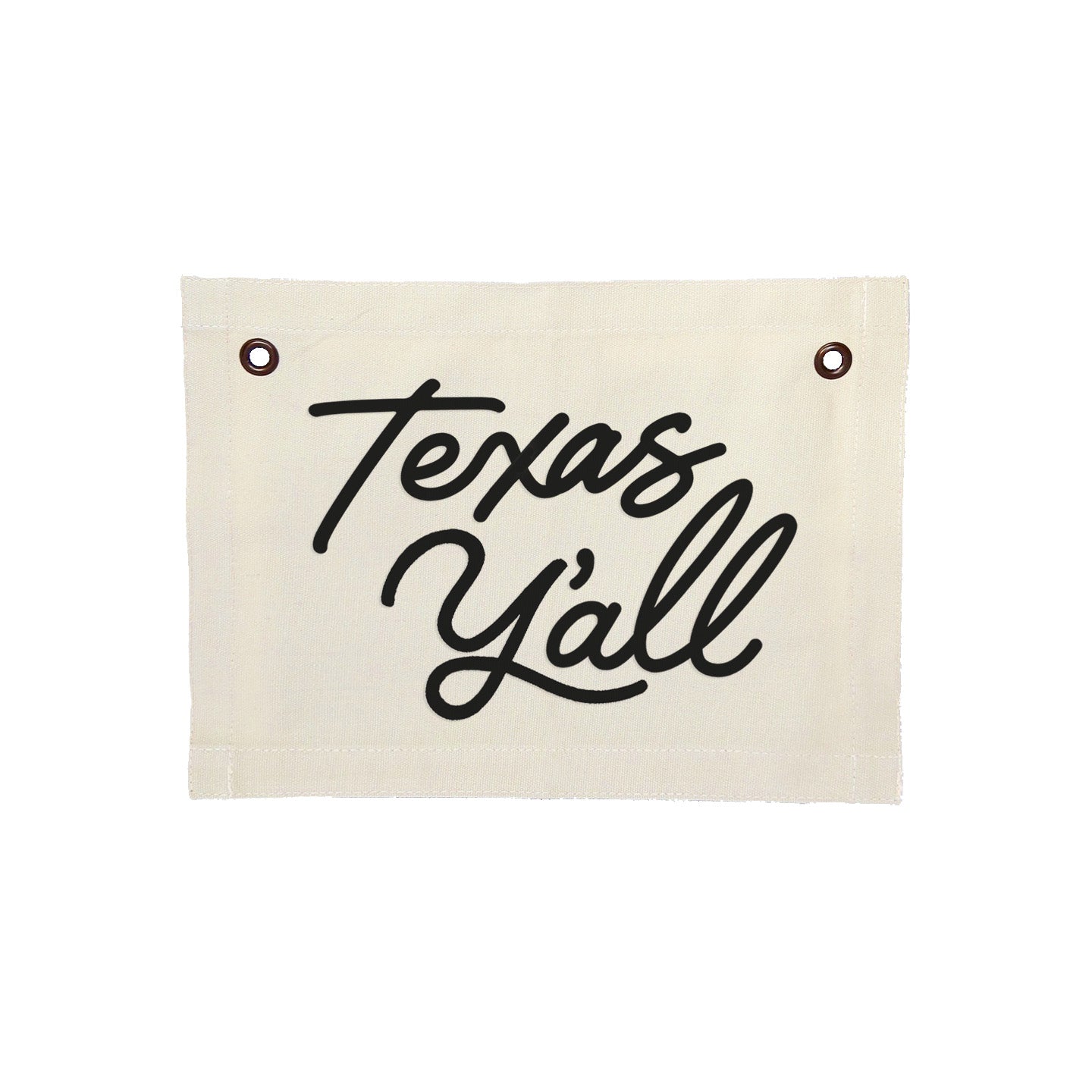 Texas Y'all Small Canvas Flag