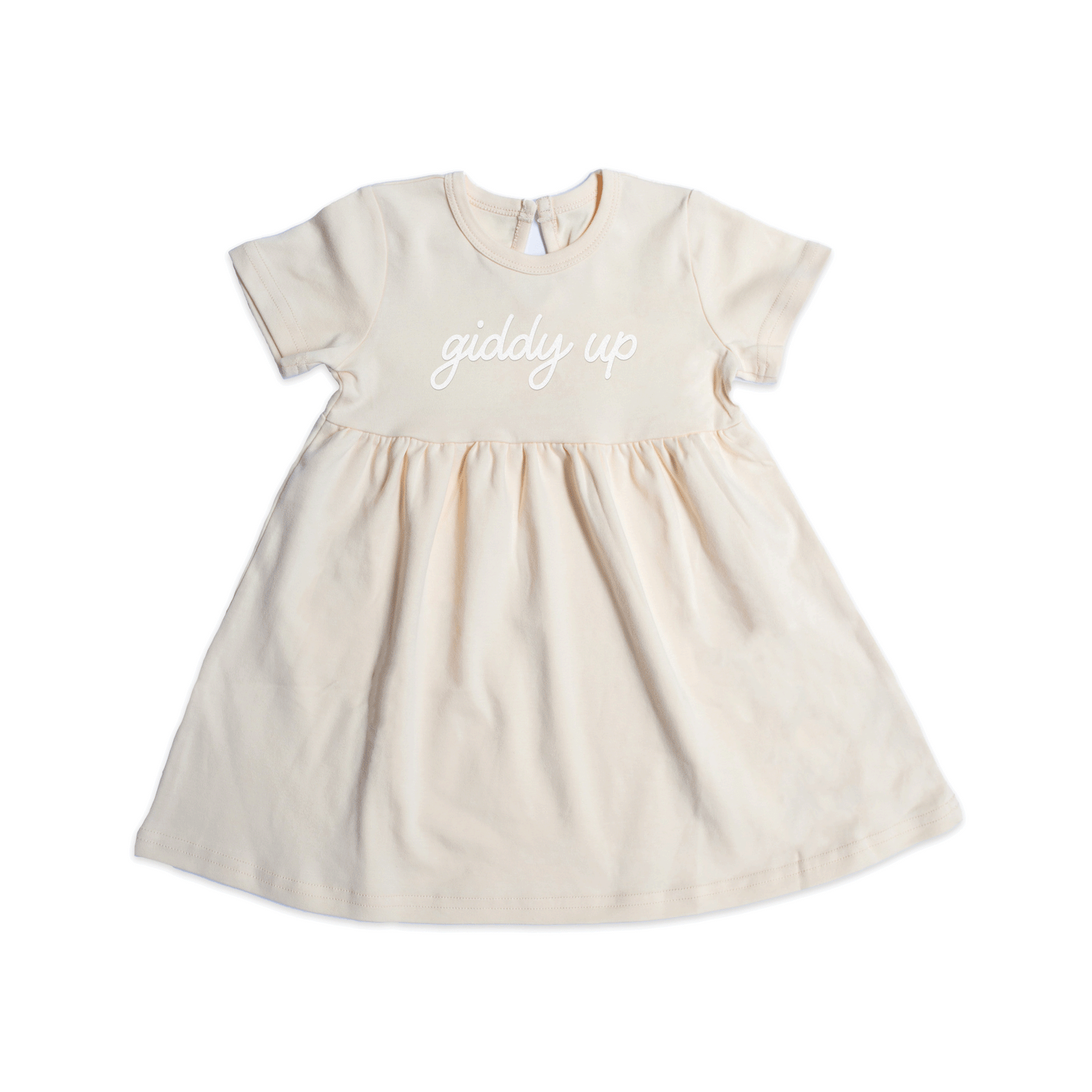 Giddy Up Cursive Kids Dress