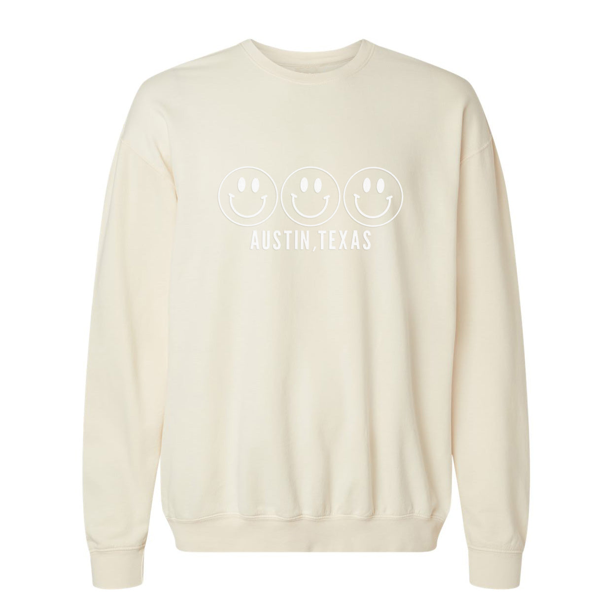 Smile Austin Texas Washed Sweatshirt