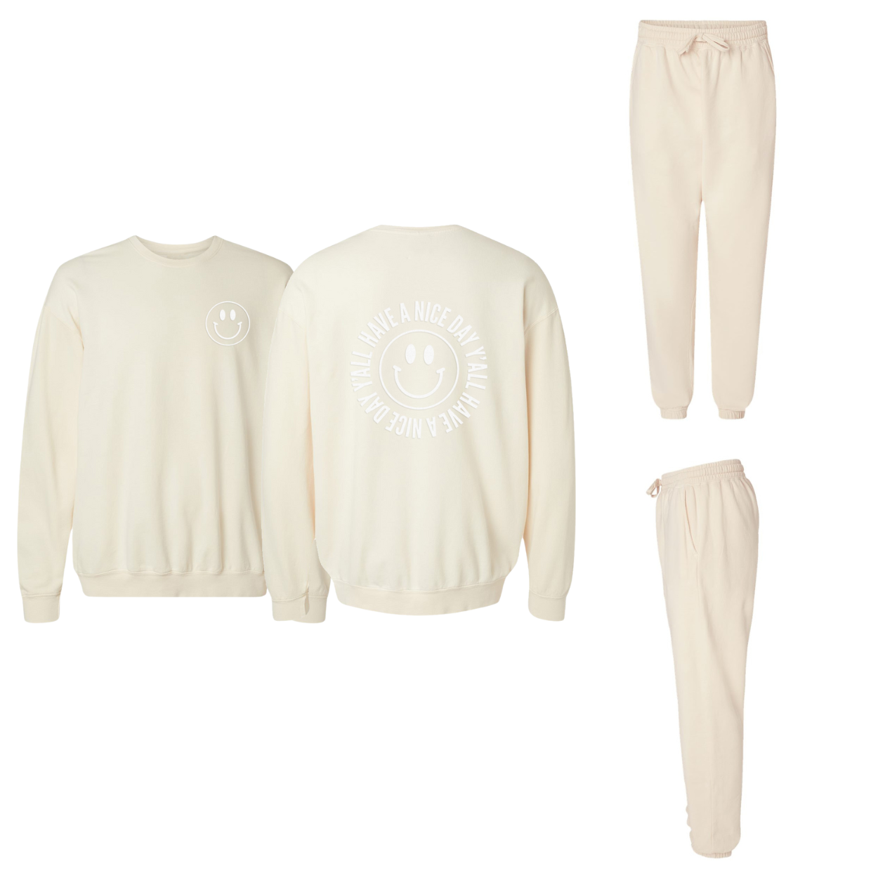 Smile Have a Nice Day Y'all Washed Sweatshirt