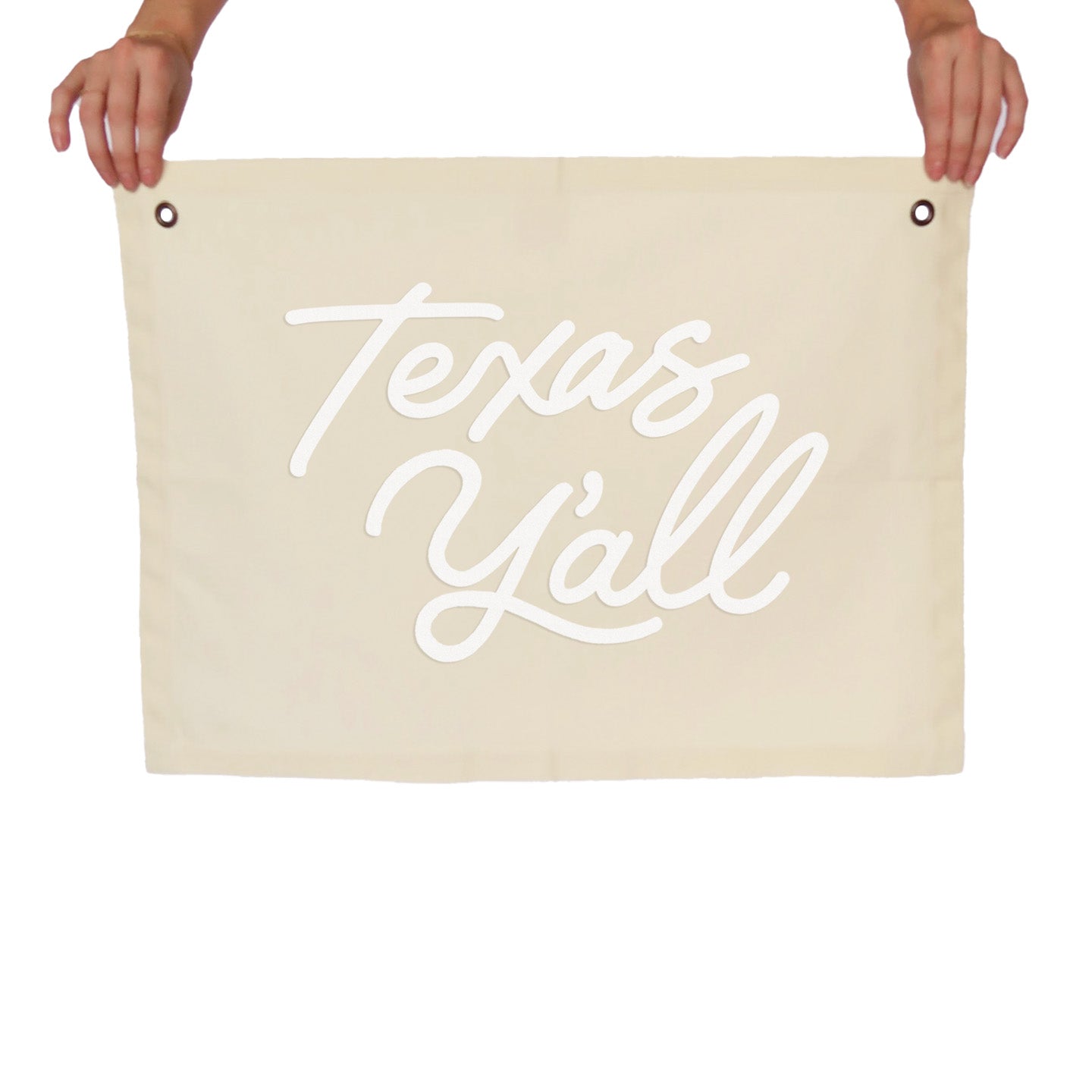 Texas Y'all Large Canvas Flag