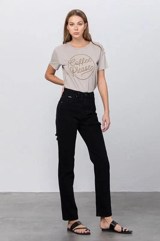 Mom Jeans - Ripped & Comfy - Contemporary Style