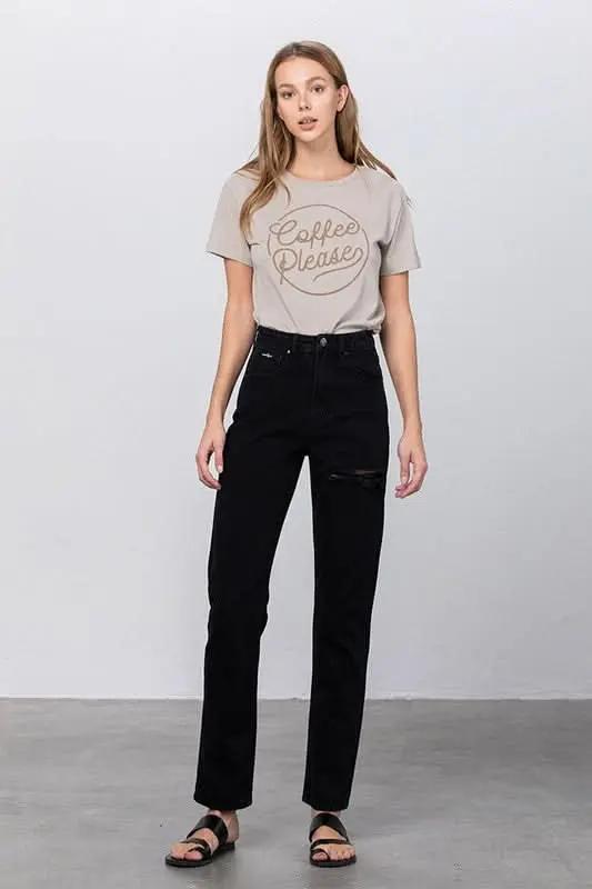 Mom Jeans - Ripped & Comfy - Contemporary Style