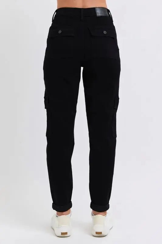 Plus Size Women's Joggers - High Waist Cargo - Comfy Cuffed