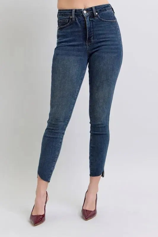 Trendsi Judy Blue High Waist Jeans Women's Everyday Denim Skinny Jeans Tummy Control