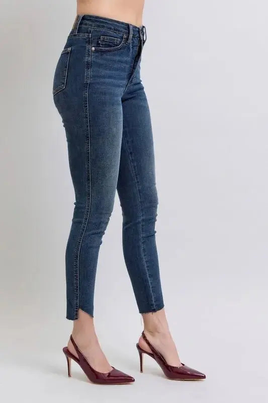 Trendsi Judy Blue High Waist Jeans Women's Everyday Denim Skinny Jeans Tummy Control