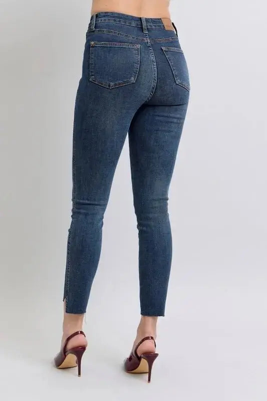 Trendsi Judy Blue High Waist Jeans Women's Everyday Denim Skinny Jeans Tummy Control