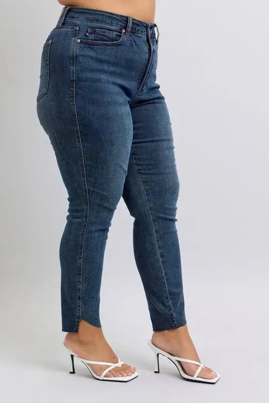 Trendsi Judy Blue High Waist Jeans Women's Everyday Denim Skinny Jeans Tummy Control