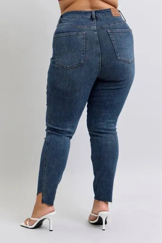 Trendsi Judy Blue High Waist Jeans Women's Everyday Denim Skinny Jeans Tummy Control