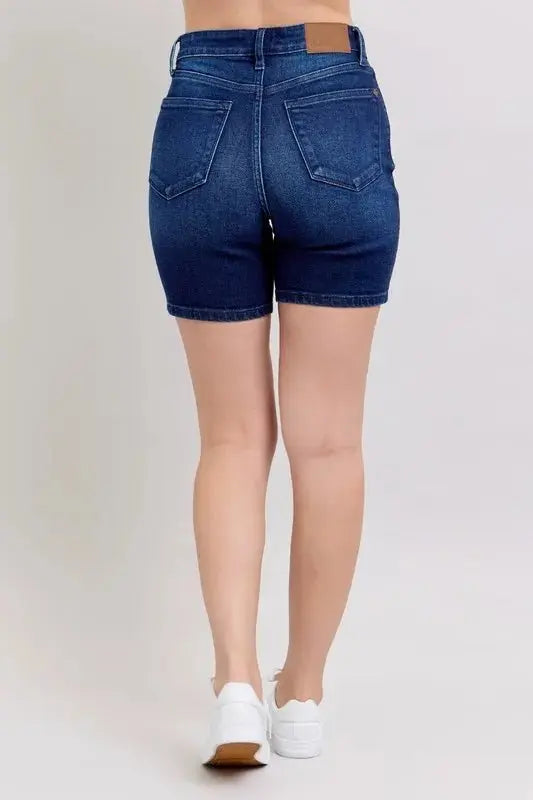 Trendsi Judy Blue High Waist Women's Bermuda Shorts Everyday Wear Denim Shorts Stretchy Comfort