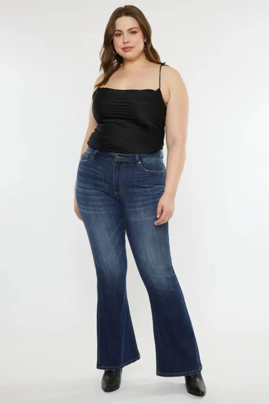 Women's Jeans - Flattering Fit - Mid Rise Slim Flare