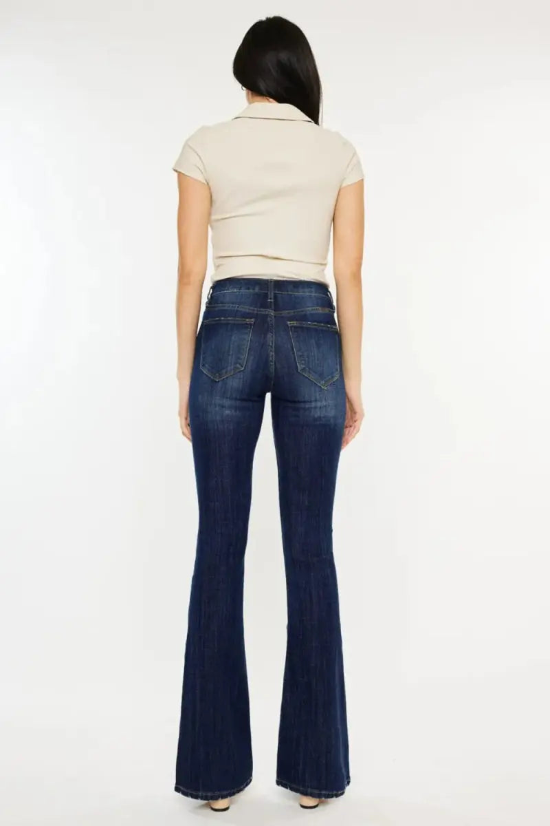 Women's Jeans - Flattering Fit - Mid Rise Slim Flare