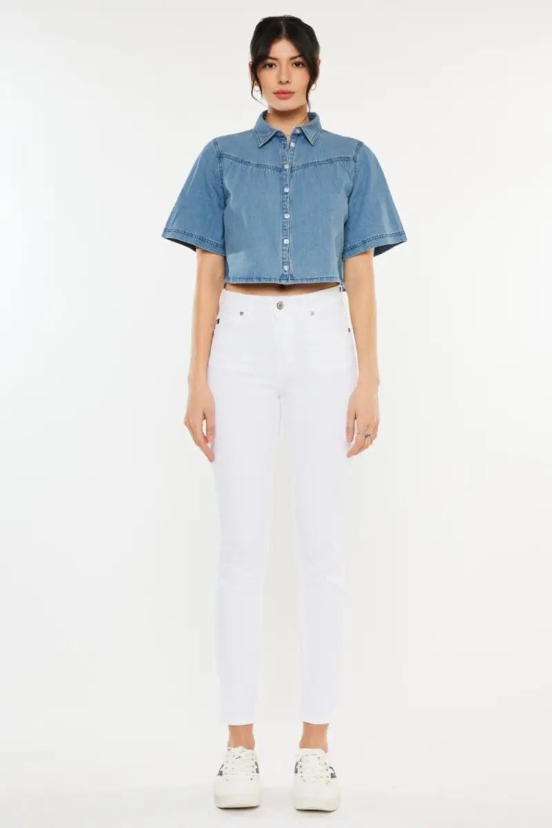 Women's Jeans - High Rise Ankle - Skinny Trendy