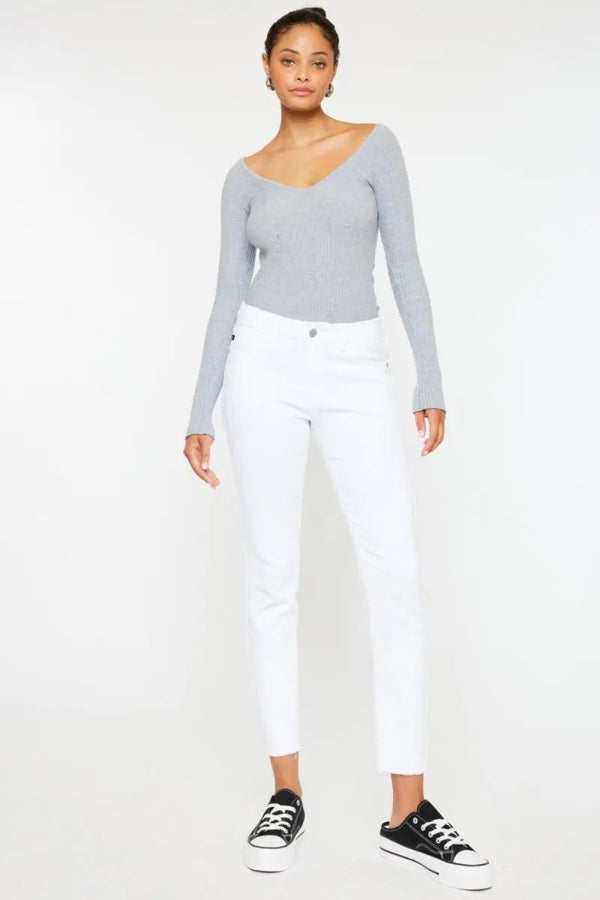 Women's Mid Rise Ankle Skinny Jeans - Everyday Denim