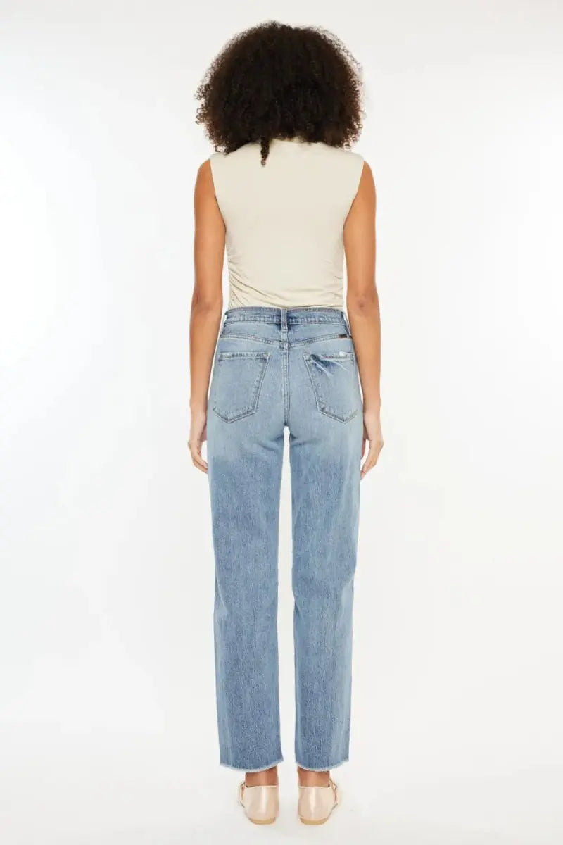 Jeans - High Rise Distressed - Everyday Comfortable Fit