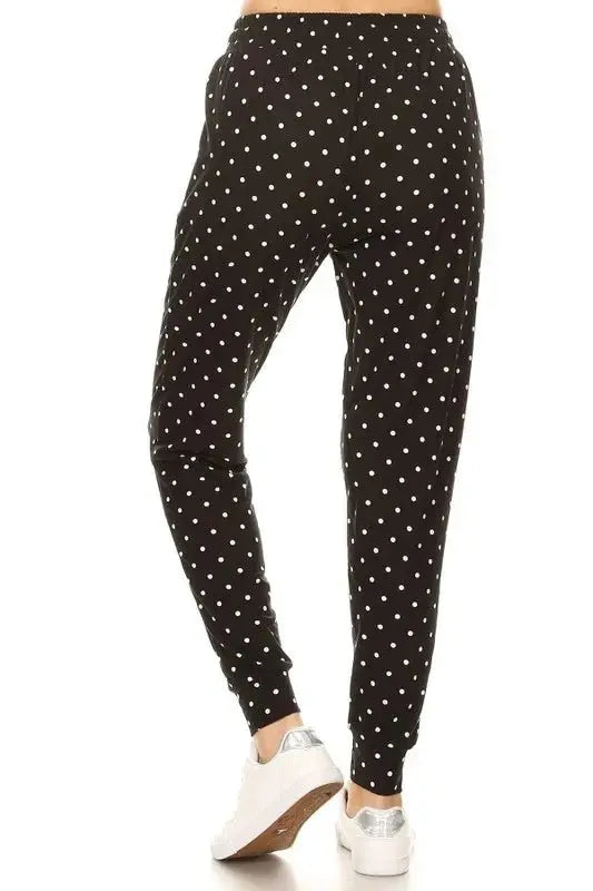 Women's Joggers - Buttery Soft Polka Dot - Comfortable & Stylish