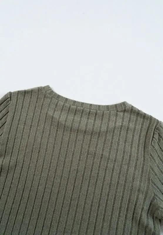 Trendsi Leopard Print Women's Round Neck Long Sleeve T-Shirt Semi-Sheer Top