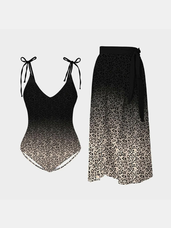 Trendsi swimwear - Chic leopard print bikini set