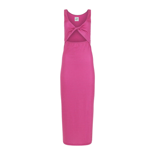 Krista Twist Dress - Pink Aster