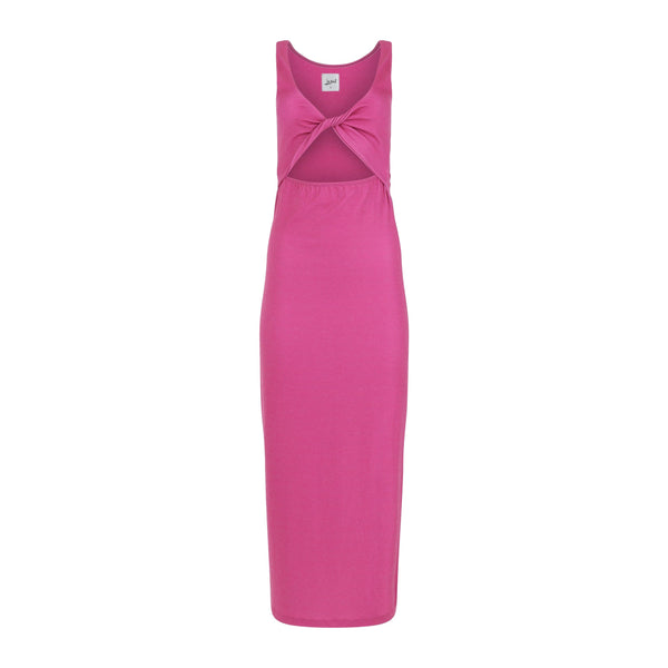 Krista Twist Dress - Pink Aster