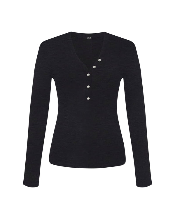 Monroe Organic Cotton Henley Long Sleeve