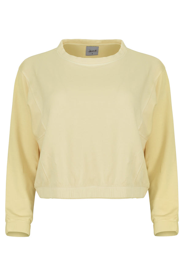 Ivy Boxy Cropped Modal Pullover - Sunny