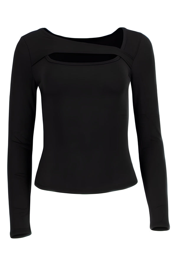 Paige Cotton Long Sleeve Cutout Top