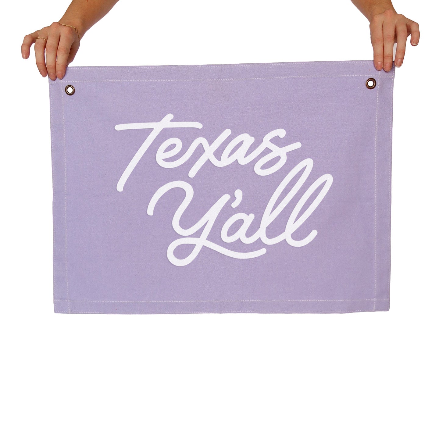 Texas Y'all Large Canvas Flag