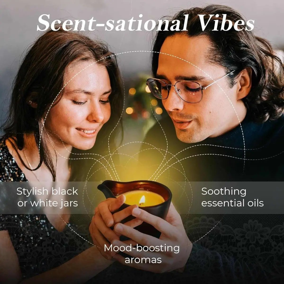 Love Salve Soy Massage Oil Candle Aromatherapy, Skin Care Candle, Long Burn