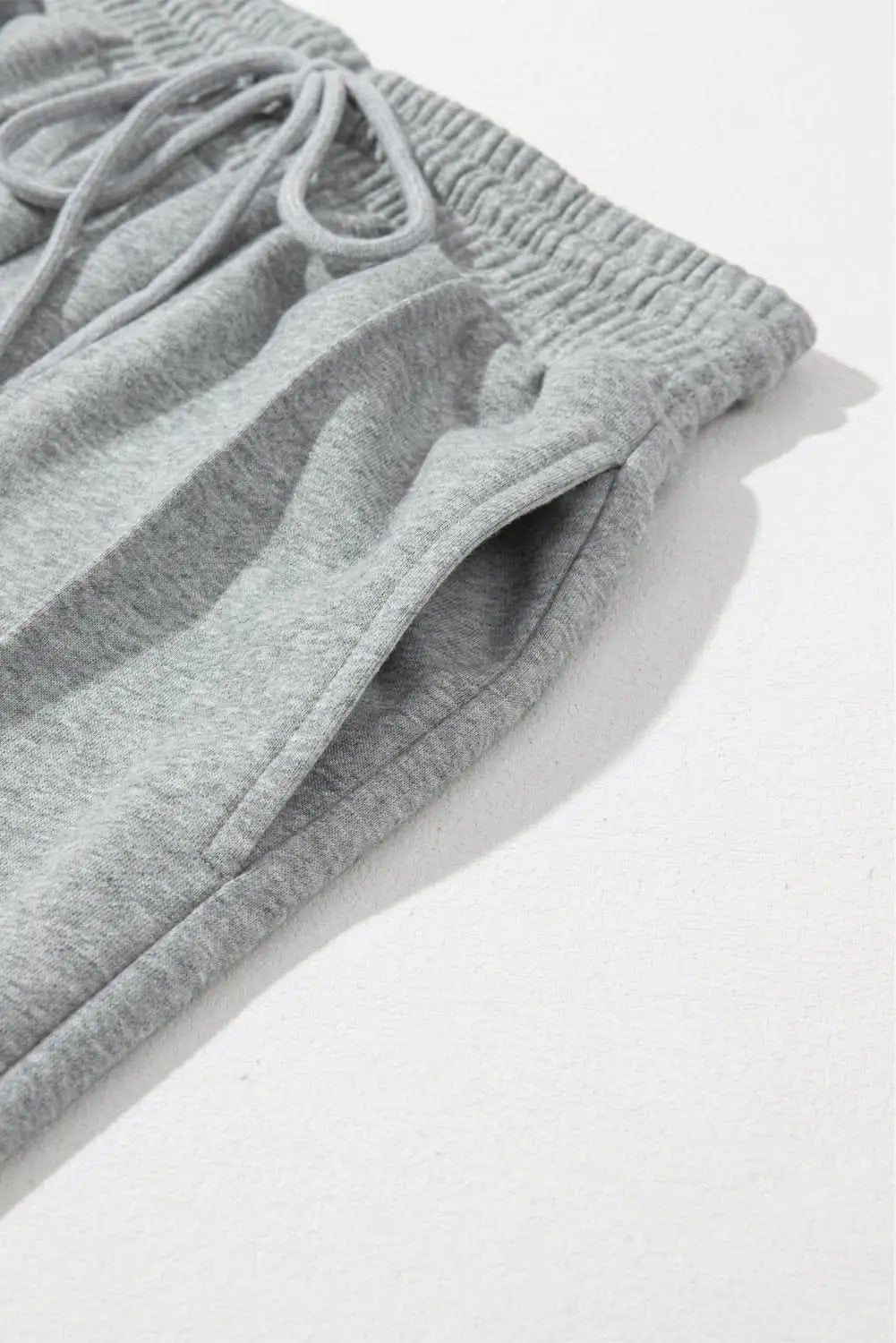 Love Salve Gray Wide Leg Women's Sweatpants Trendy High Waist Comfort