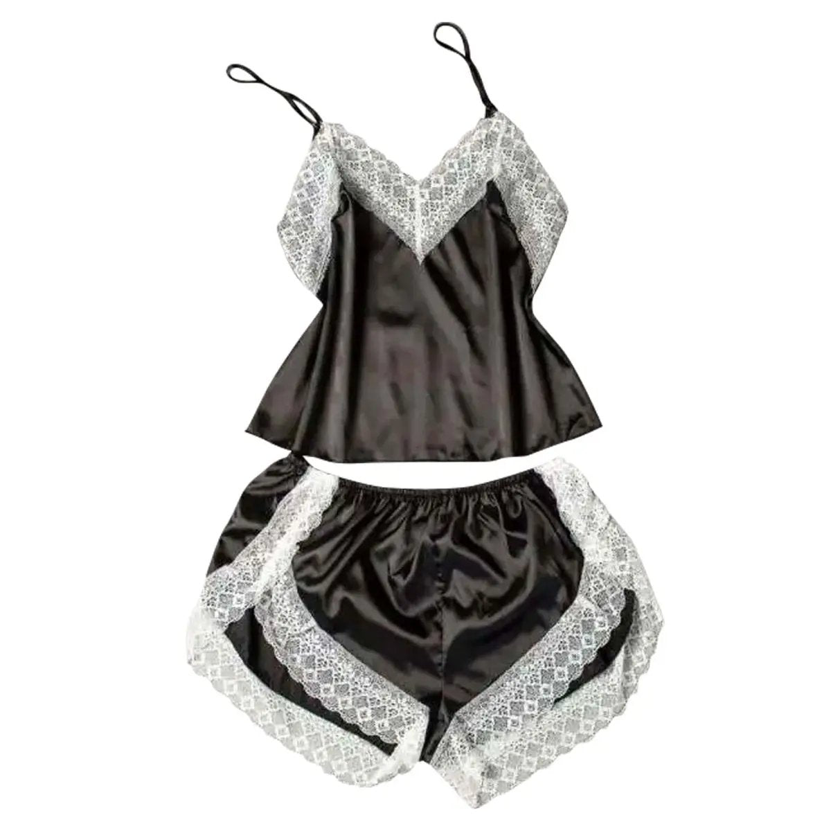 Women's Silk Babydoll Cami - Sleeveless Lingerie Nightwear