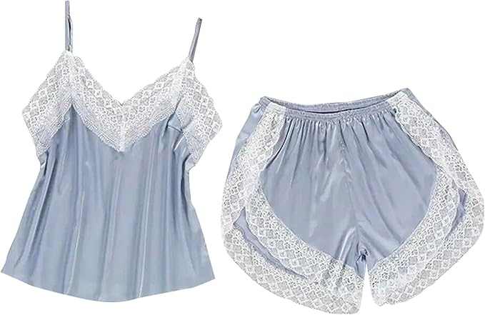 Women's Silk Babydoll Cami - Sleeveless Lingerie Nightwear