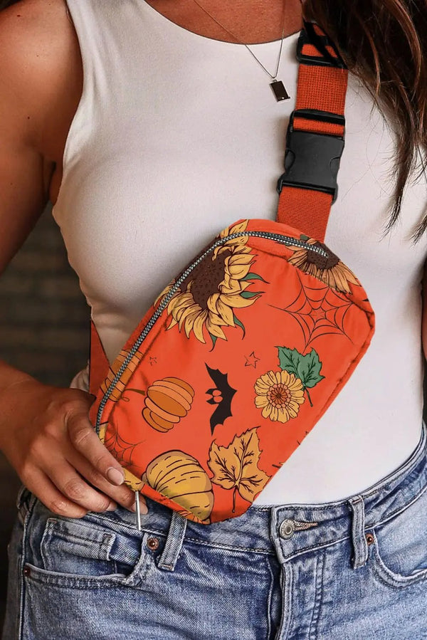 Love Salve Sunflower Pumpkin Halloween Bag Kids' Treat Tote - Reusable & Festive