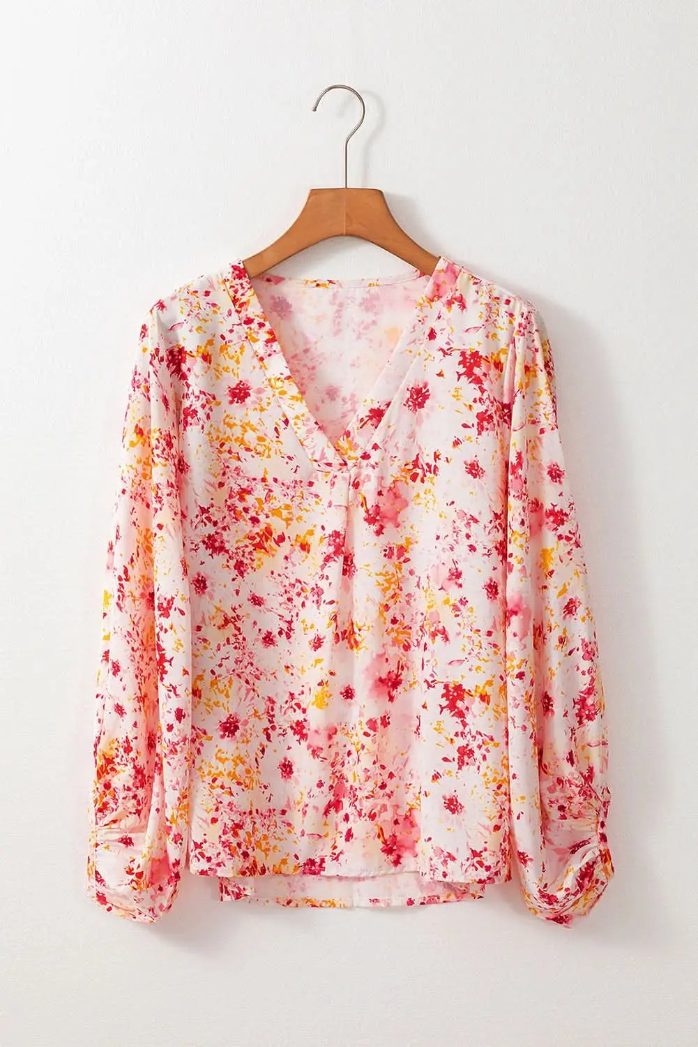Love Salve Charming pink floral blouse