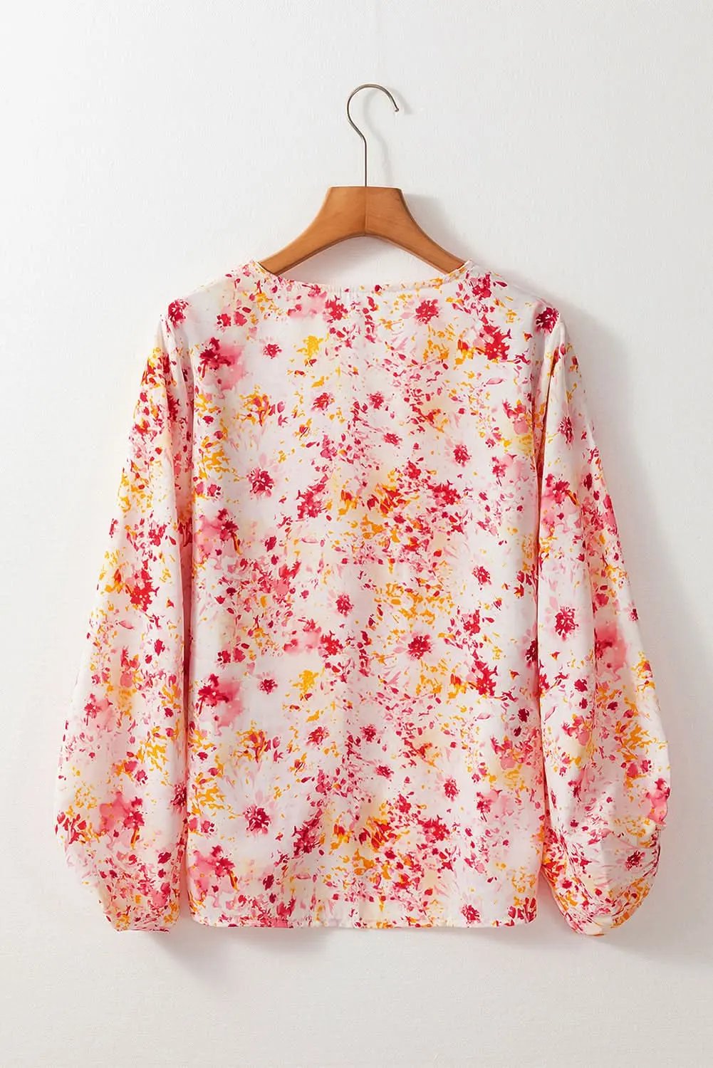 Love Salve Charming pink floral blouse