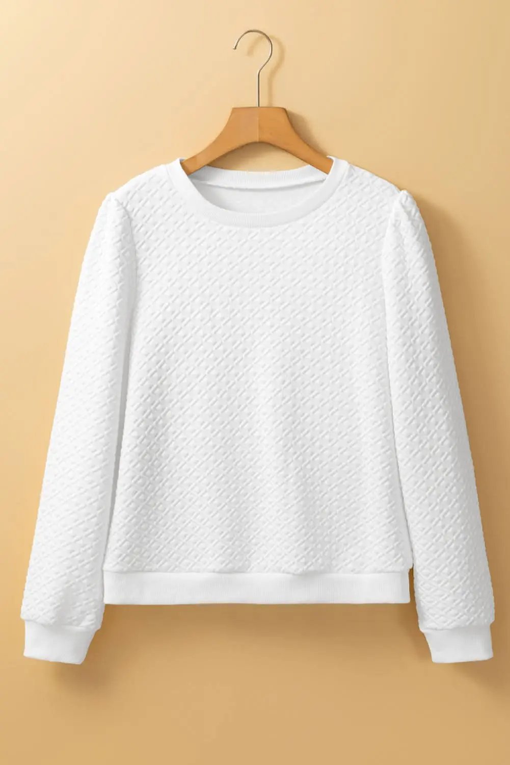 Love Salve Elegant white puff sleeve top