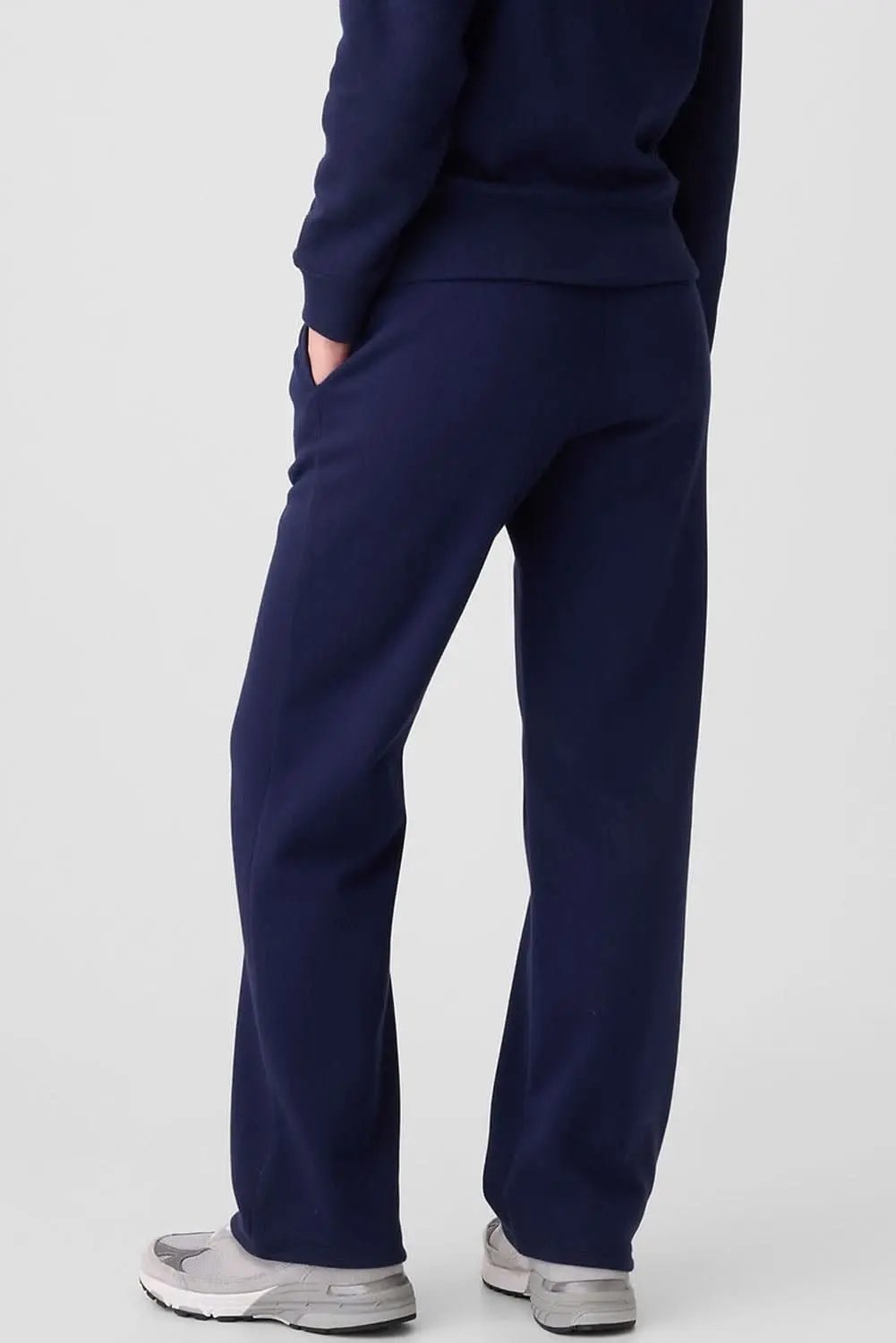 Love Salve Navy blue fleece pants with drawstring