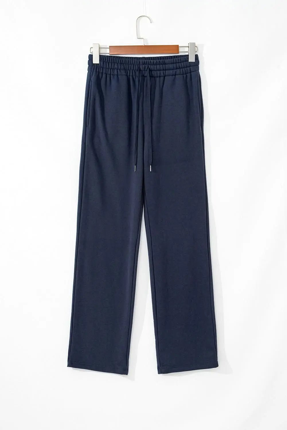 Love Salve Navy blue fleece pants with drawstring