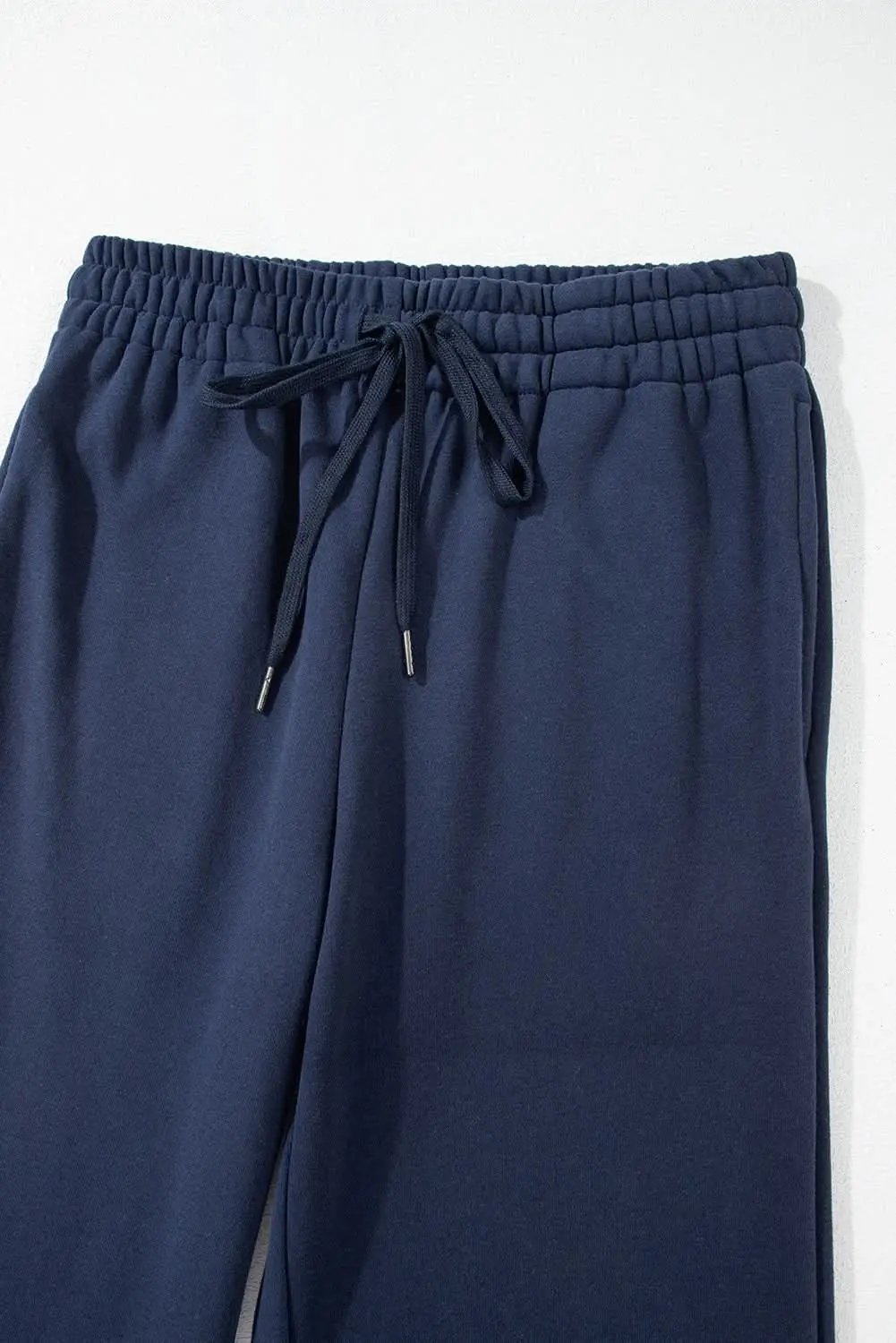 Love Salve Navy blue fleece pants with drawstring