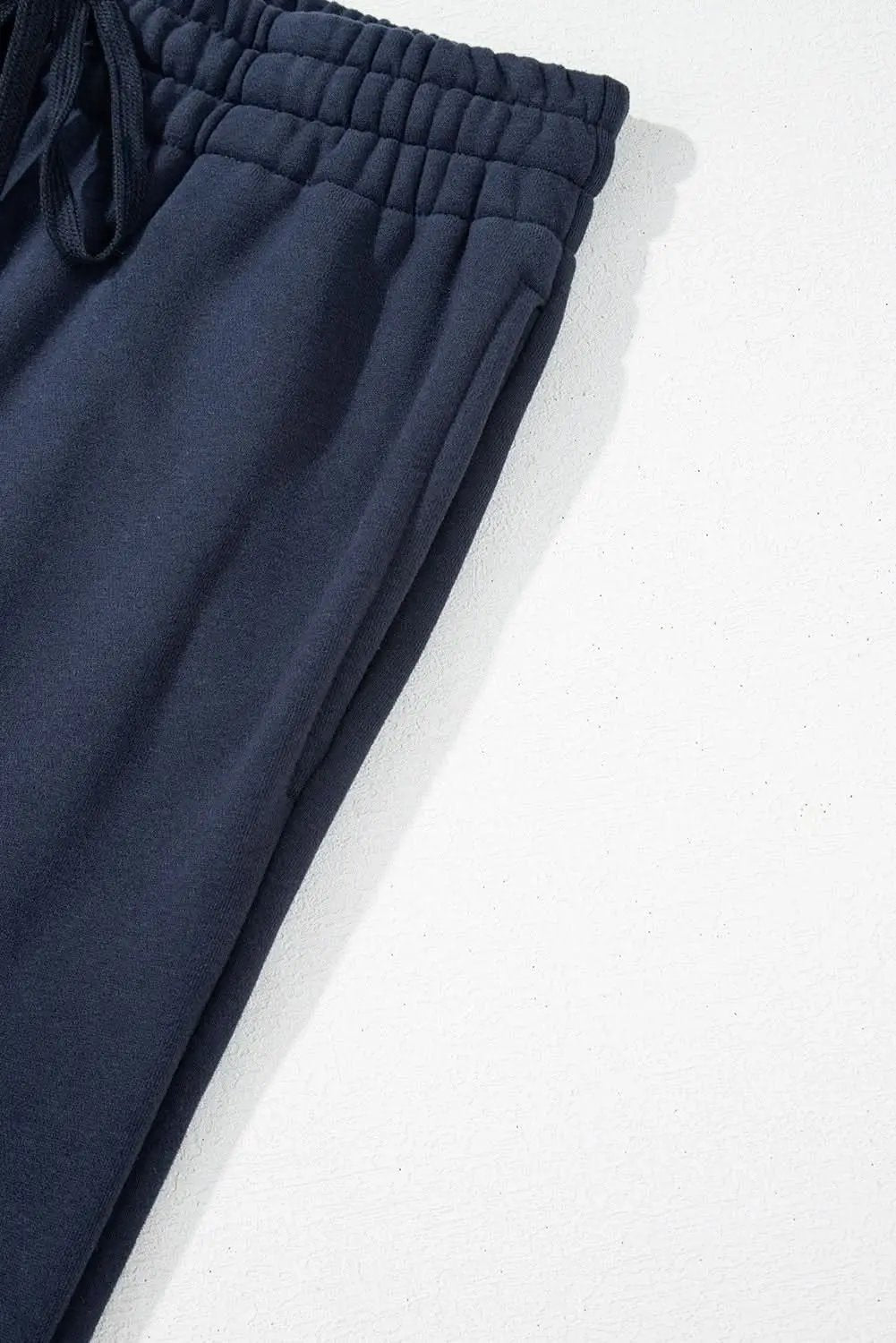 Love Salve Navy blue fleece pants with drawstring