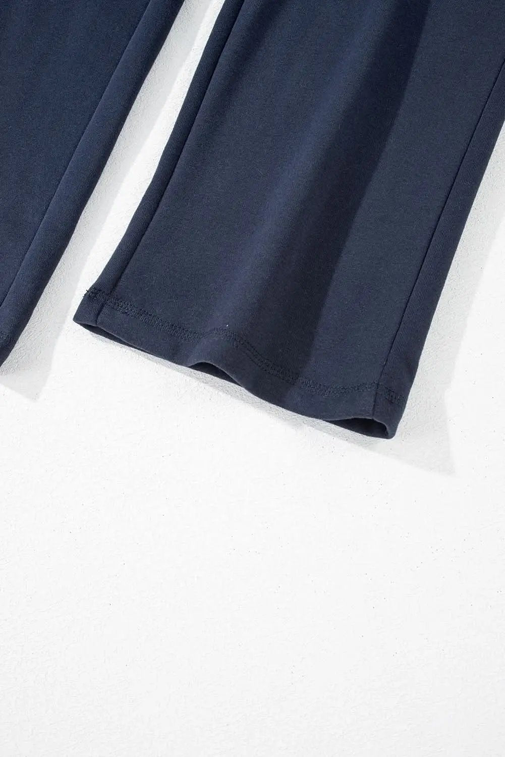 Love Salve Navy blue fleece pants with drawstring