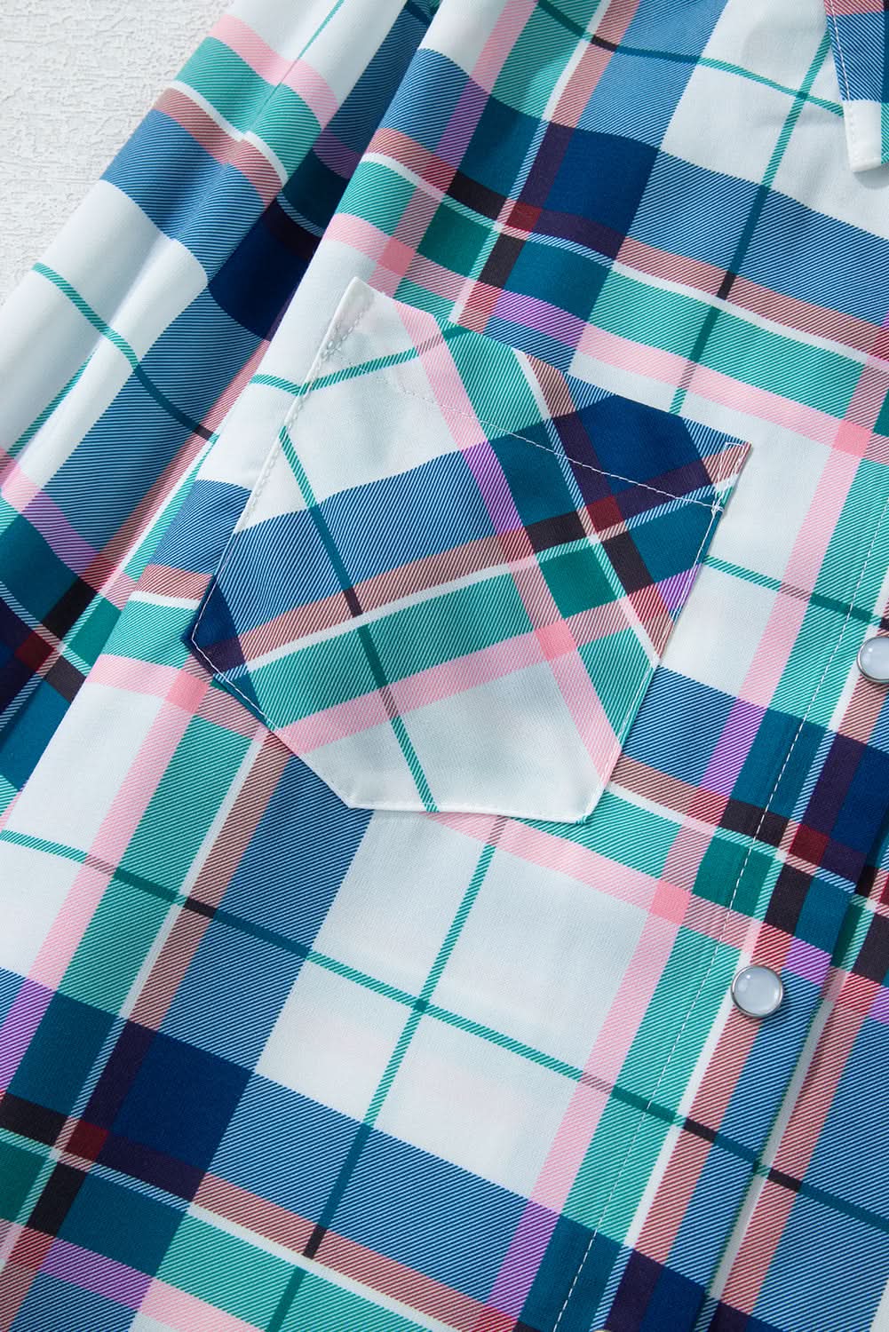 Love Salve Blue Plaid Loungewear Women's Pajama Set: Soft & Casual