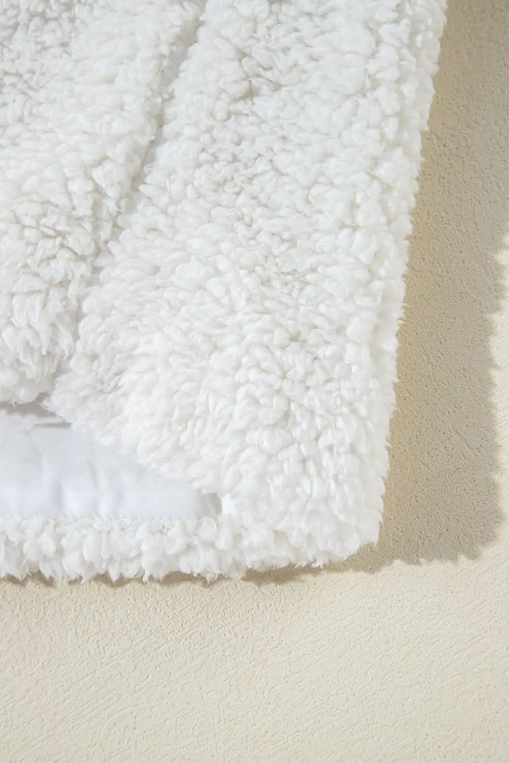 Love Salve Beige Faux Fur Lapel Jacket - Outerwear/Jackets