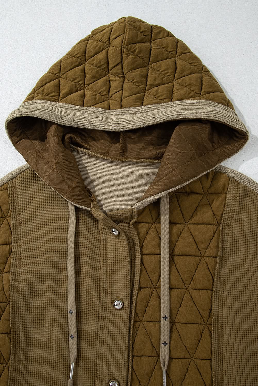 Love Salve Cozy jungle green hooded jacket